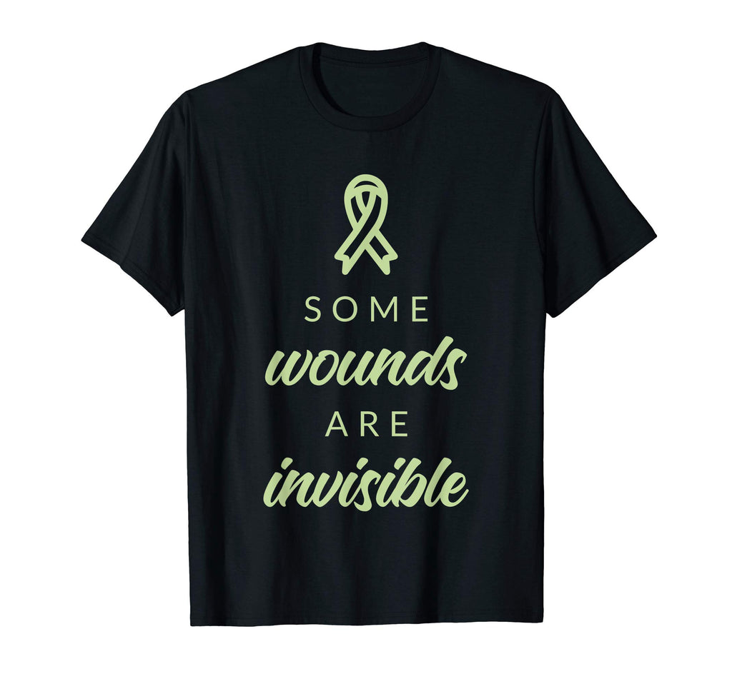 Some Wounds Are Invisible Mental T-Shirt - Custom Art Print Men Women - T-Shirt, Sweatshirt, Hoodie