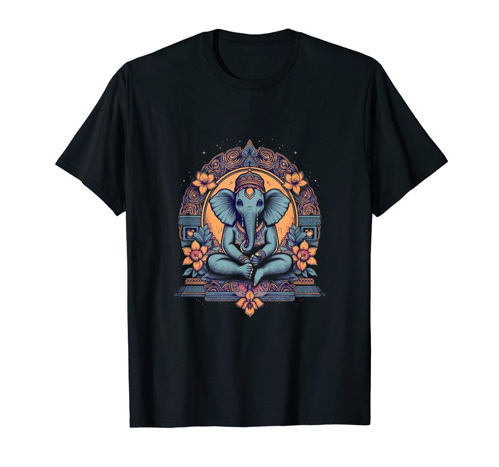 Yoga Elephant Meditation Mindfulness Zen T-Shirt - Novelty Apparel Unisex - T-Shirt, Sweatshirt, Hoodie