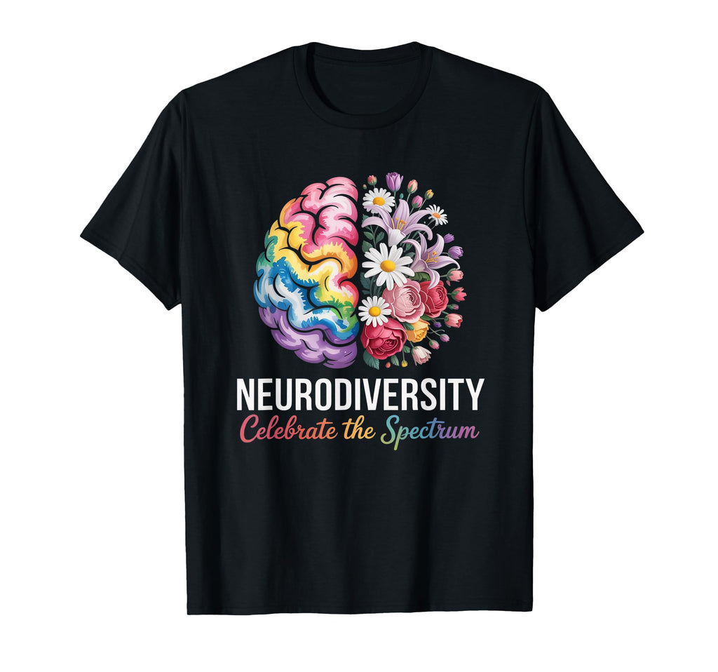 Awareness Neurodiversity Celebrate T-Shirt - Minimalist Print Men Women - T-Shirt, Sweatshirt, Hoodie