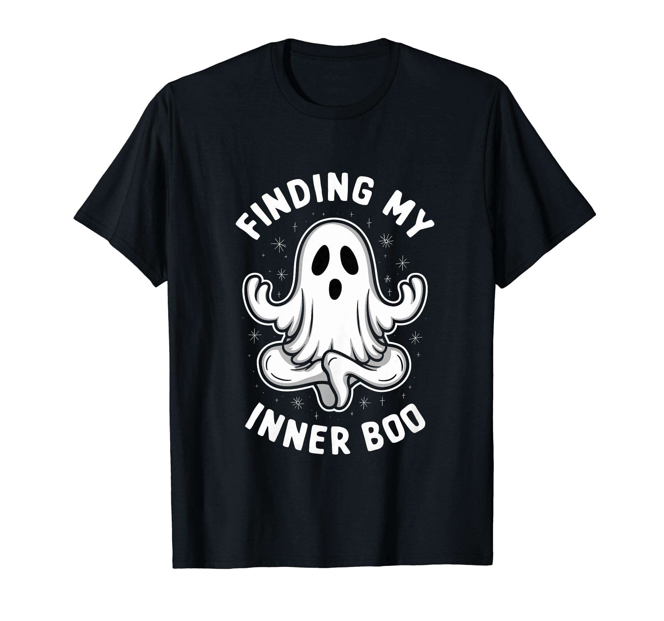 Ghost Monster Meditation Mindfulness T-Shirt - Custom Art Print Men Women - T-Shirt, Sweatshirt, Hoodie