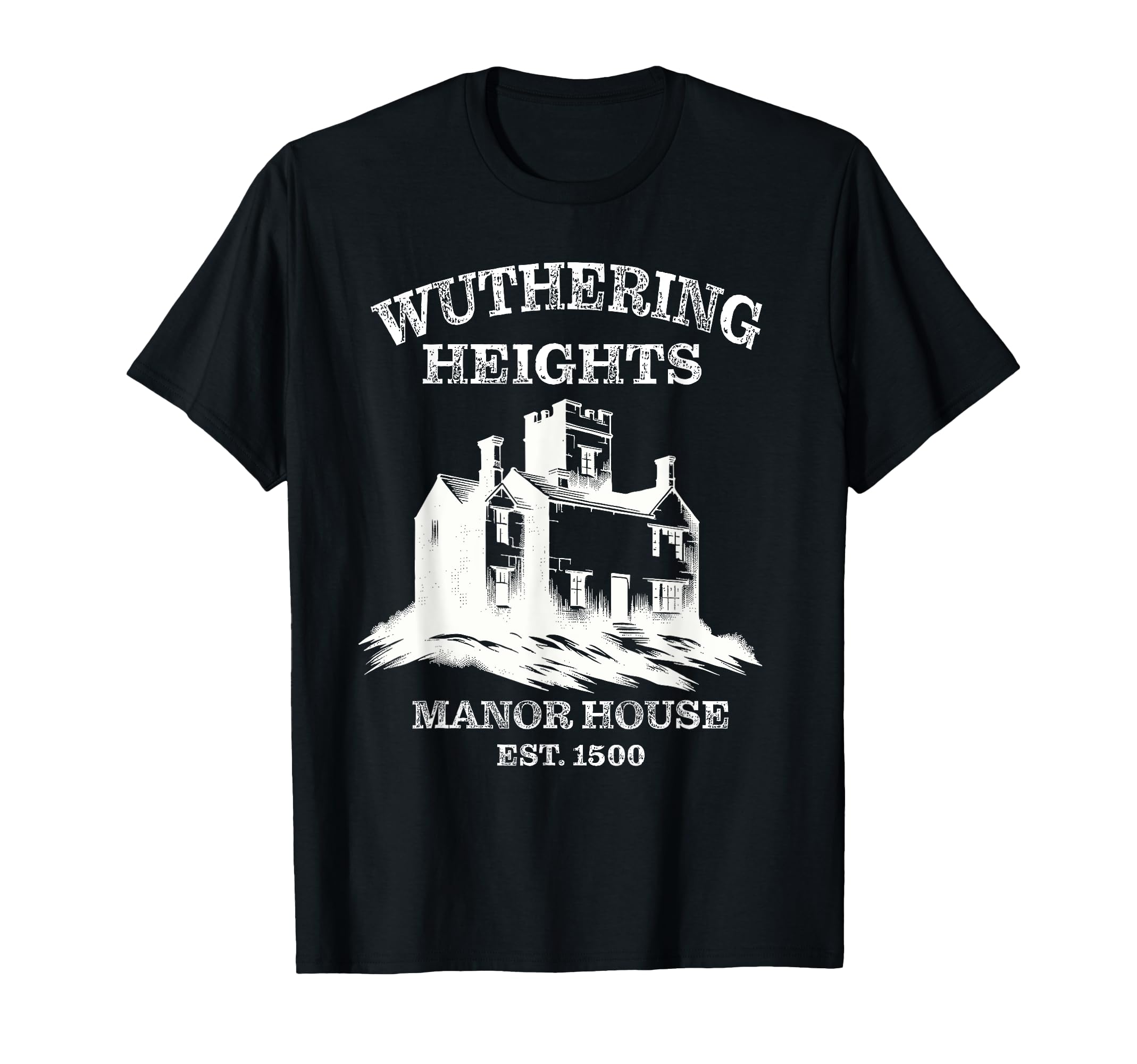 Emily Bronte Wuthering Heights House T-Shirt - Novelty Apparel for Adults - T-Shirt, Sweatshirt, Hoodie