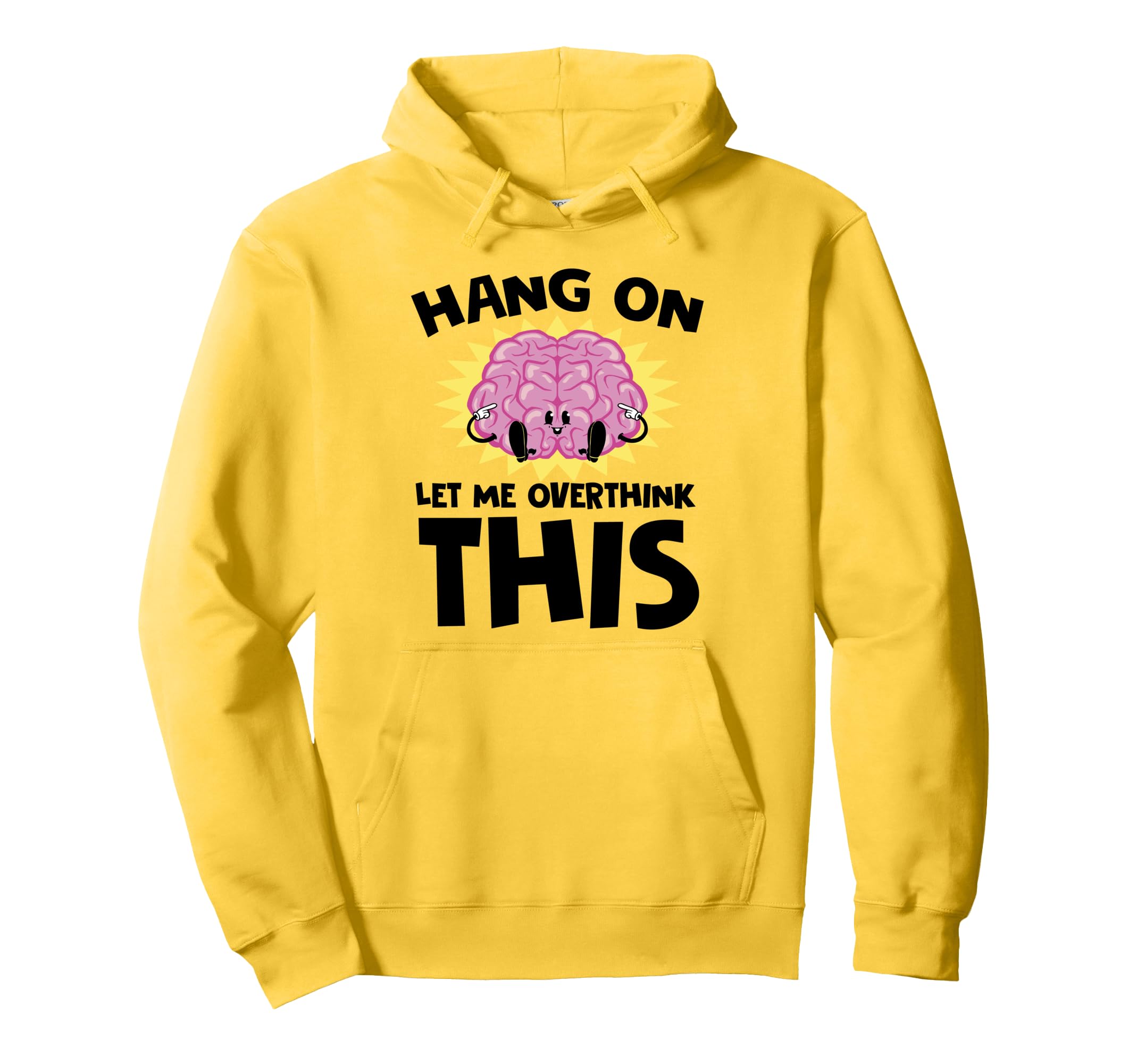 Overthinking Brain Question Mark Hoodie - Unique Graphic for Adults - T-Shirt, Sweatshirt, Hoodie