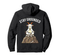 Funny Yoga Goat Stay Grounded Hoodie - Trendy Graphic for Adults - T-Shirt, Sweatshirt, Hoodie