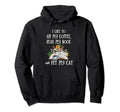 Adorable Books Coffee And Cats Cat Hoodie - Minimalist Print for Adults - T-Shirt, Sweatshirt, Hoodie