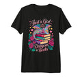 Just Who Loves Dragons And Books Tri Blend T-Shirt - Trendy Graphic Unisex - T-Shirt, Sweatshirt, Hoodie