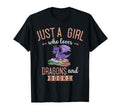 Just Who Loves Dragons And Books Reading T-Shirt - Custom Art Print Unisex - T-Shirt, Sweatshirt, Hoodie