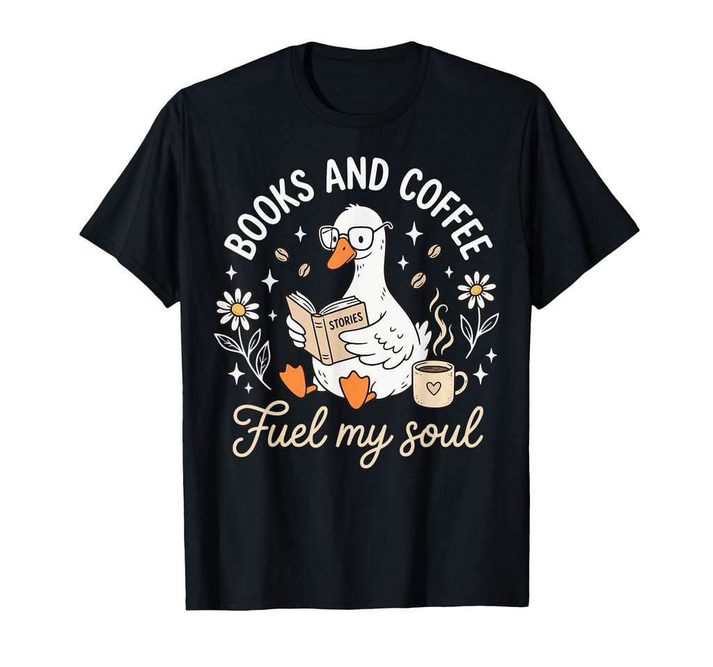Coffee Book Reading Bibliophile T-Shirt - Novelty Apparel Men Women - T-Shirt, Sweatshirt, Hoodie