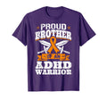 Proud Brother Adhd Warrior Attention T-Shirt - Custom Art Print for Adults - T-Shirt, Sweatshirt, Hoodie