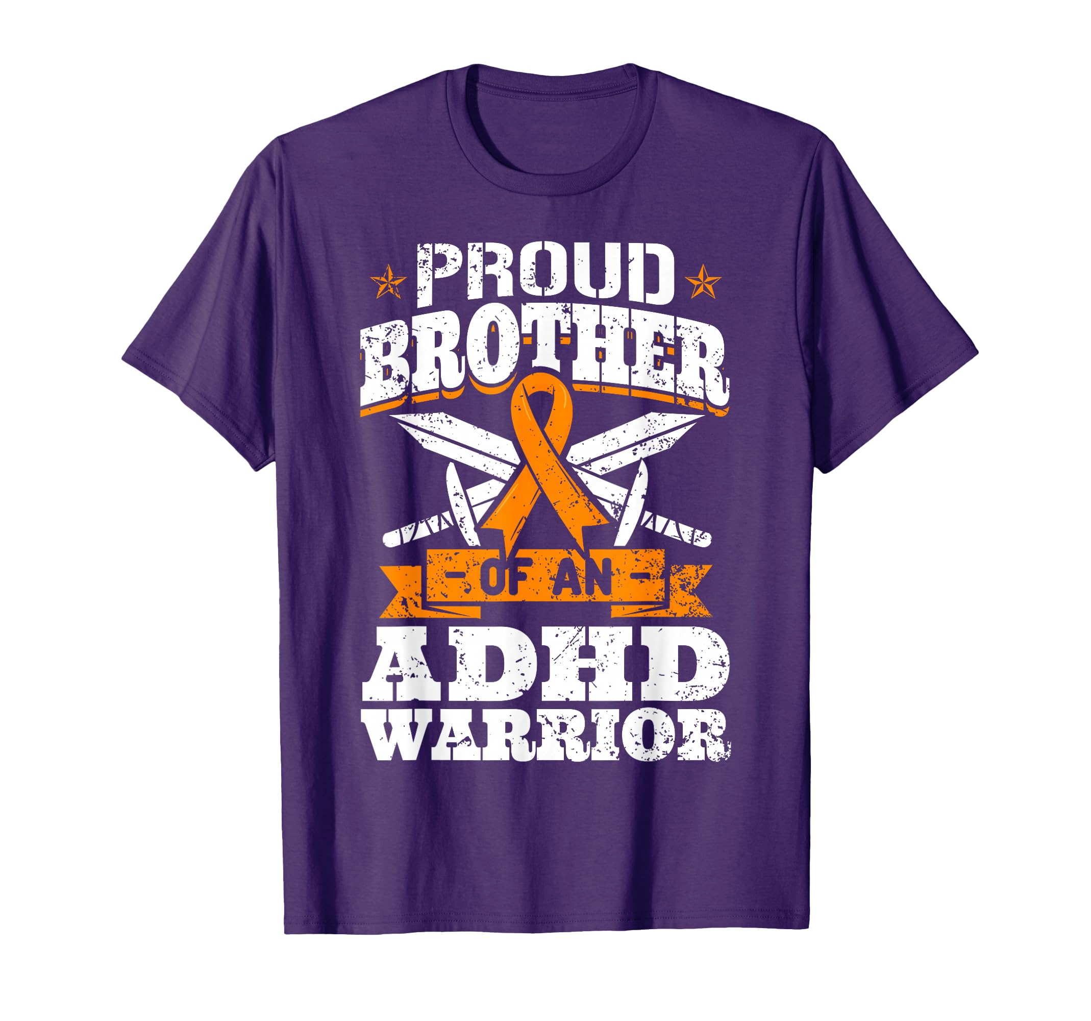 Proud Brother Adhd Warrior Attention T-Shirt - Custom Art Print for Adults - T-Shirt, Sweatshirt, Hoodie