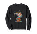 Books Tornado Book Piles Bookworm Sweatshirt - Minimalist Print Unisex - T-Shirt, Sweatshirt, Hoodie