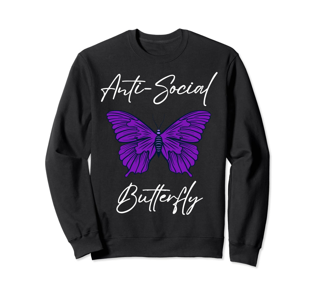 Funny Introvert Antisocial Sweatshirt - Minimalist Print for Adults - T-Shirt, Sweatshirt, Hoodie