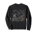 Summit Hiker Minimalist Abstract Sweatshirt - Fun Novelty Design Men Women - T-Shirt, Sweatshirt, Hoodie
