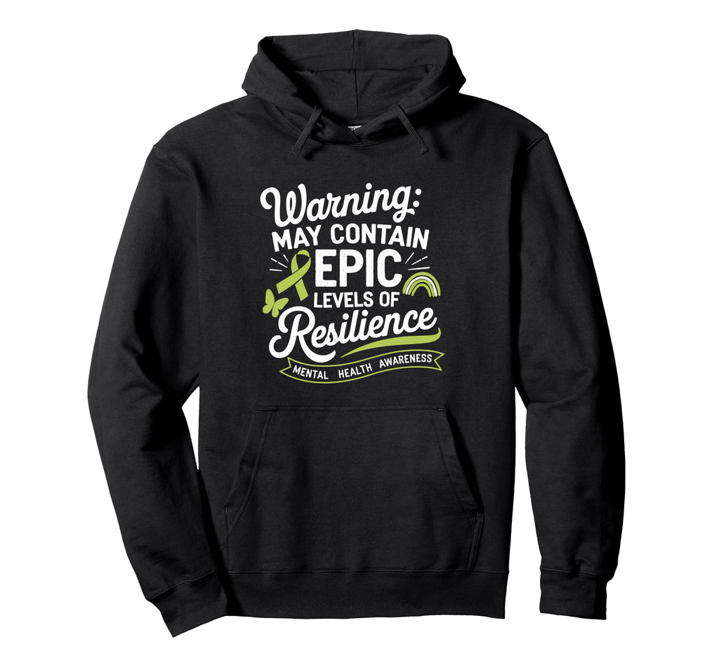 Funny Mental Health Awareness Hoodie - Aesthetic Graphic for Adults - T-Shirt, Sweatshirt, Hoodie
