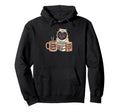 Pugs And Coffee Dog Moms Who Love Books Hoodie - Fun Novelty Design Unisex - T-Shirt, Sweatshirt, Hoodie