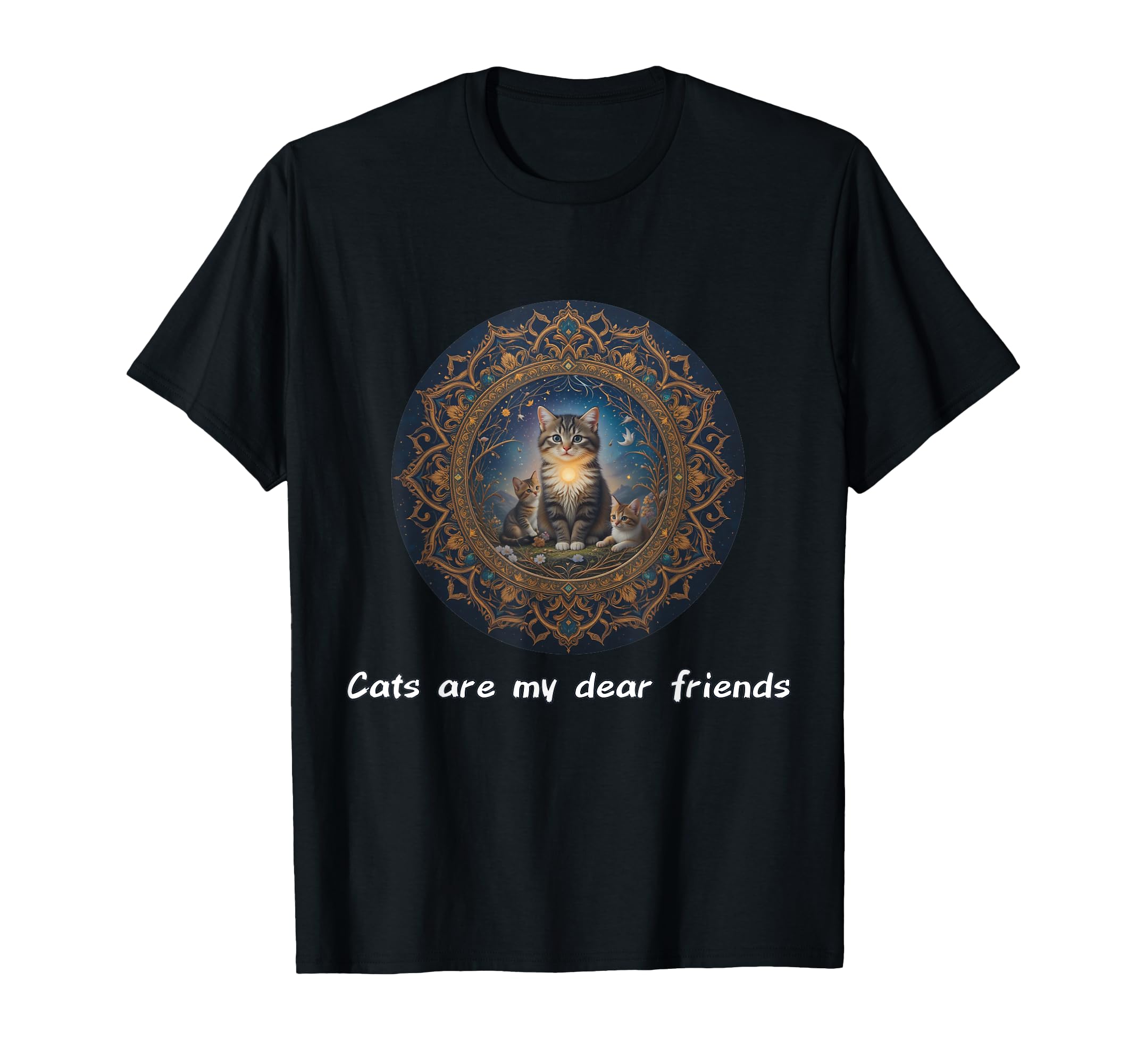 Cats Are My Best Friends Sacred T-Shirt - Unique Graphic for Adults - T-Shirt, Sweatshirt, Hoodie