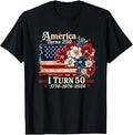 Funny America Turns 250 I Turn 50 1976 USA 50th Birthday T-Shirt Unisex T-shirt, Sweatshirt, Hoodie, Long Sleeve Tee - T-Shirt, Sweatshirt, Hoodie