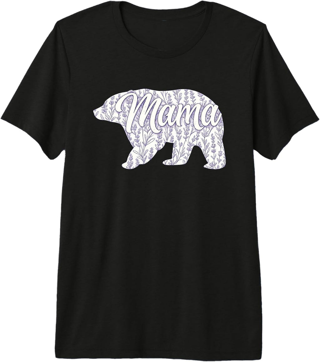 Mama Bear Cute Flowers Mother's Day Best Mom Gifts Unisex T-shirt, Sweatshirt, Hoodie, Long Sleeve Tee - T-Shirt, Sweatshirt, Hoodie