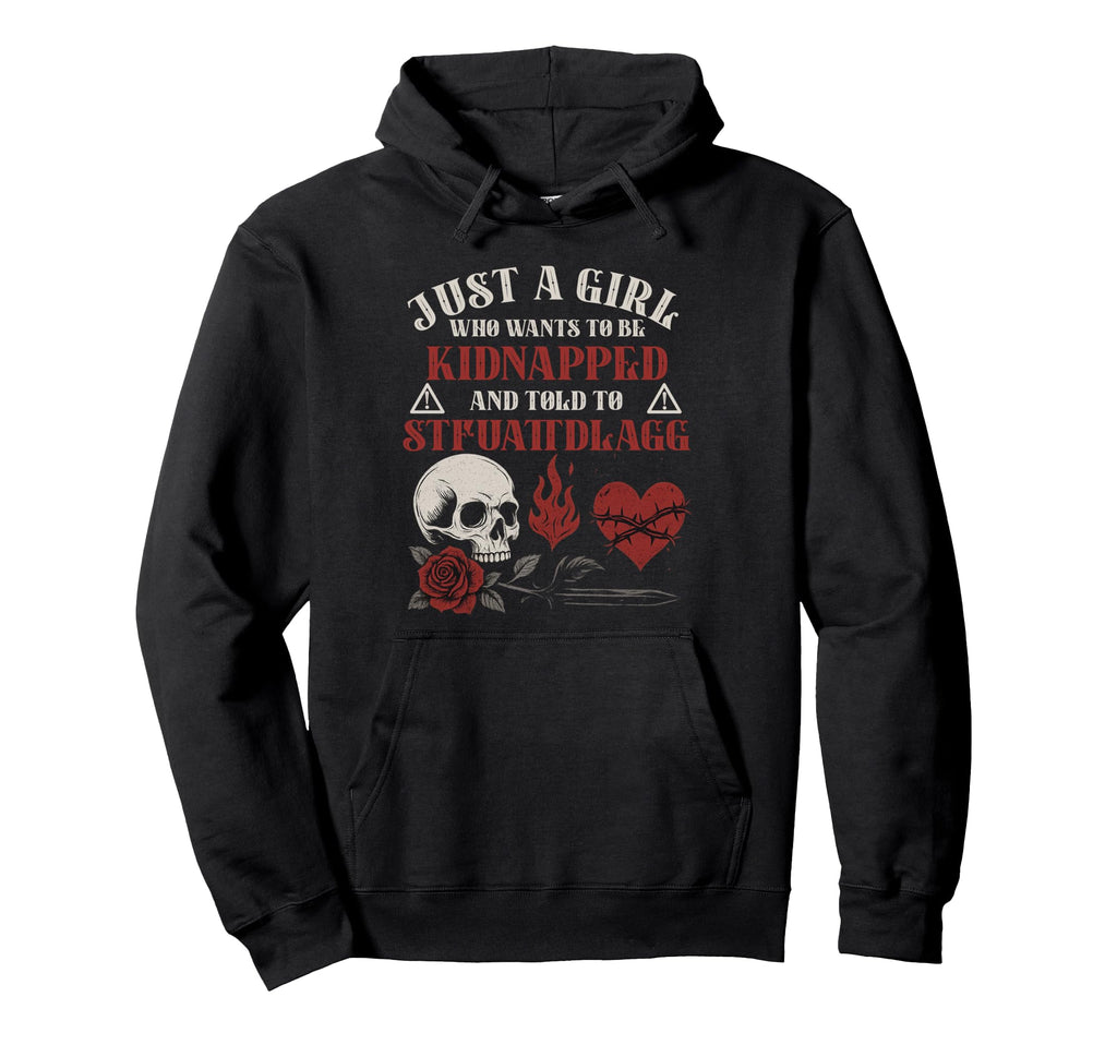 Dark Romance Smutt Books Funny Hoodie - Minimalist Print for Adults - T-Shirt, Sweatshirt, Hoodie