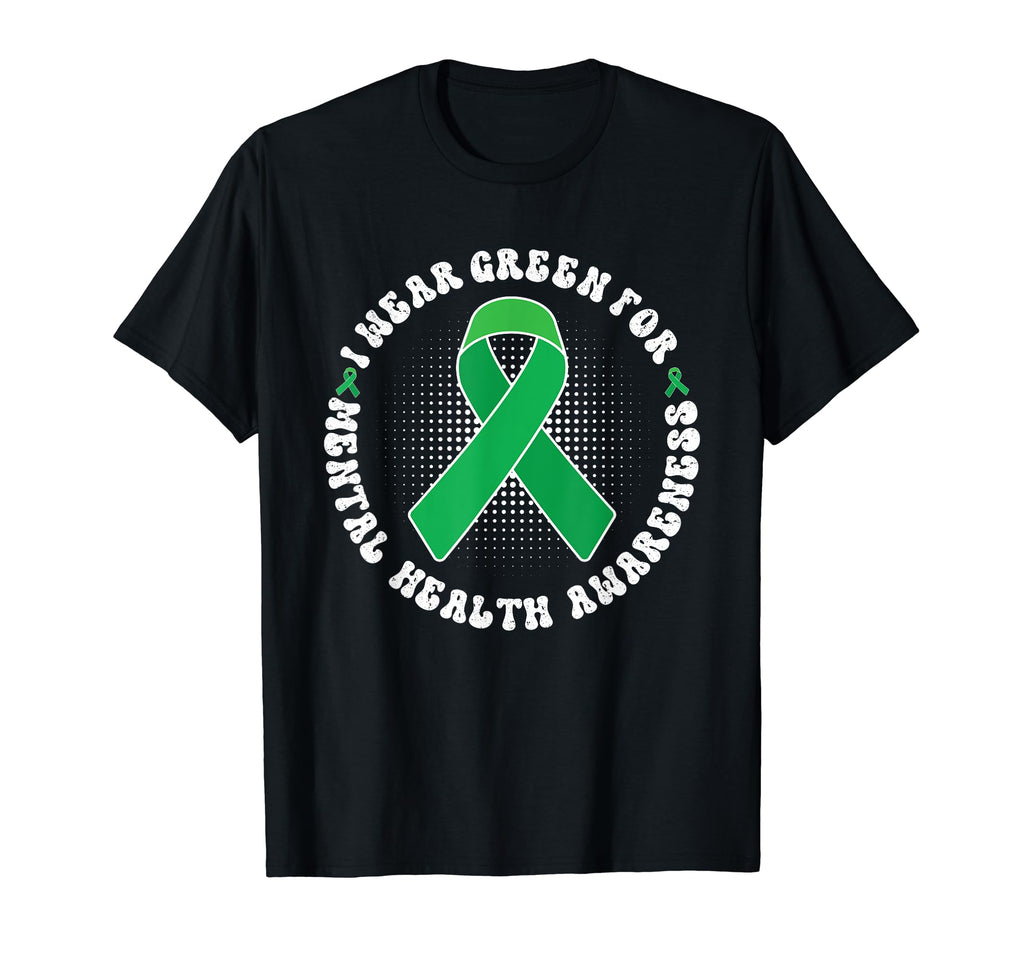 I Wear Green Mental Health Awareness T-Shirt - Aesthetic Graphic Unisex - T-Shirt, Sweatshirt, Hoodie