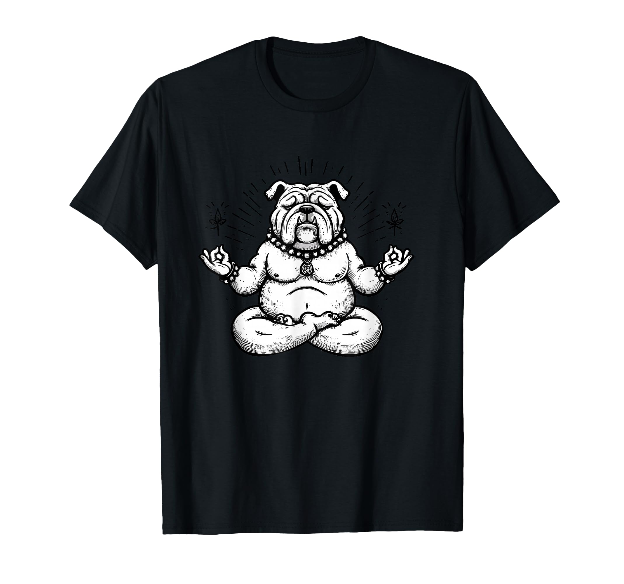 Meditation Bulldog Yoga Pose Relaxing T-Shirt - Novelty Apparel Men Women - T-Shirt, Sweatshirt, Hoodie