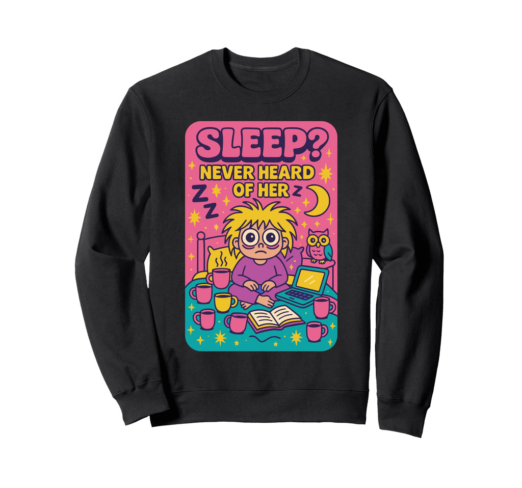 Sleep Never Heard Her Funny Night Sweatshirt - Streetwear Style for Adults - T-Shirt, Sweatshirt, Hoodie
