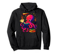 Bookish Octopus Bibliophile Coffee Hoodie - Streetwear Style for Adults - T-Shirt, Sweatshirt, Hoodie
