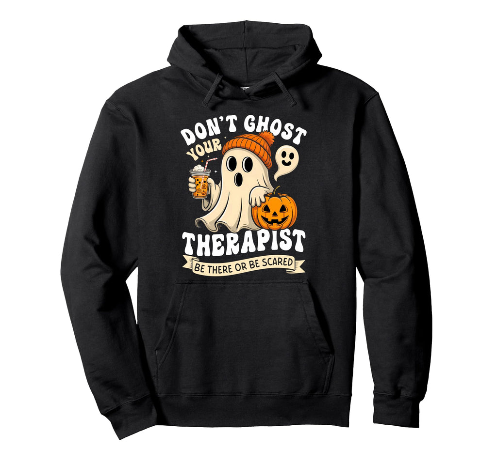 Halloween Therapist Mental Health Spooky Hoodie - Unique Graphic Unisex - T-Shirt, Sweatshirt, Hoodie