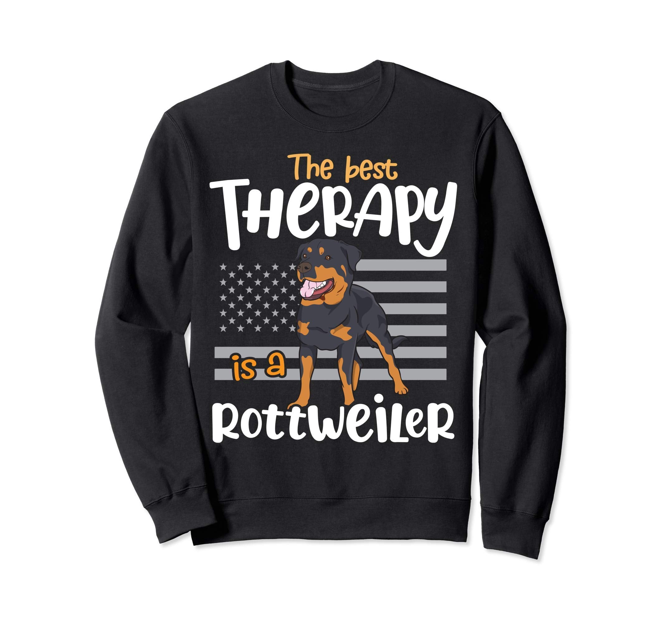Best Therapy Rottweiler Rottie Sweatshirt - Minimalist Print for Adults - T-Shirt, Sweatshirt, Hoodie