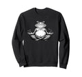 Meditation Frog Toad Yoga Pose Sweatshirt - Trendy Graphic for Adults - T-Shirt, Sweatshirt, Hoodie