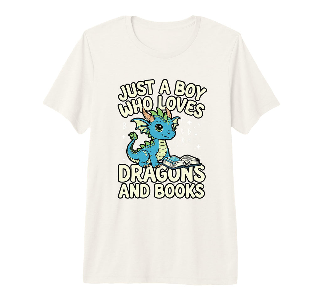 Mens Just Who Loves Dragons And Books T-Shirt - Custom Art Print Men Women - T-Shirt, Sweatshirt, Hoodie