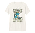 Mens Just Who Loves Dragons And Books T-Shirt - Custom Art Print Men Women - T-Shirt, Sweatshirt, Hoodie