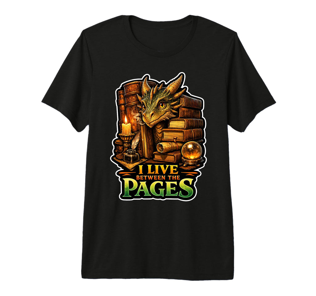 Dragons Literary Lair Tri Blend T-Shirt - Graphic Print for Adults - T-Shirt, Sweatshirt, Hoodie