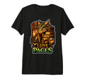 Dragons Literary Lair Tri Blend T-Shirt - Graphic Print for Adults - T-Shirt, Sweatshirt, Hoodie