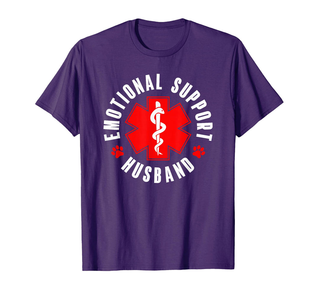 Emotional Support Husband Wife Dog T-Shirt - Aesthetic Graphic for Adults - T-Shirt, Sweatshirt, Hoodie