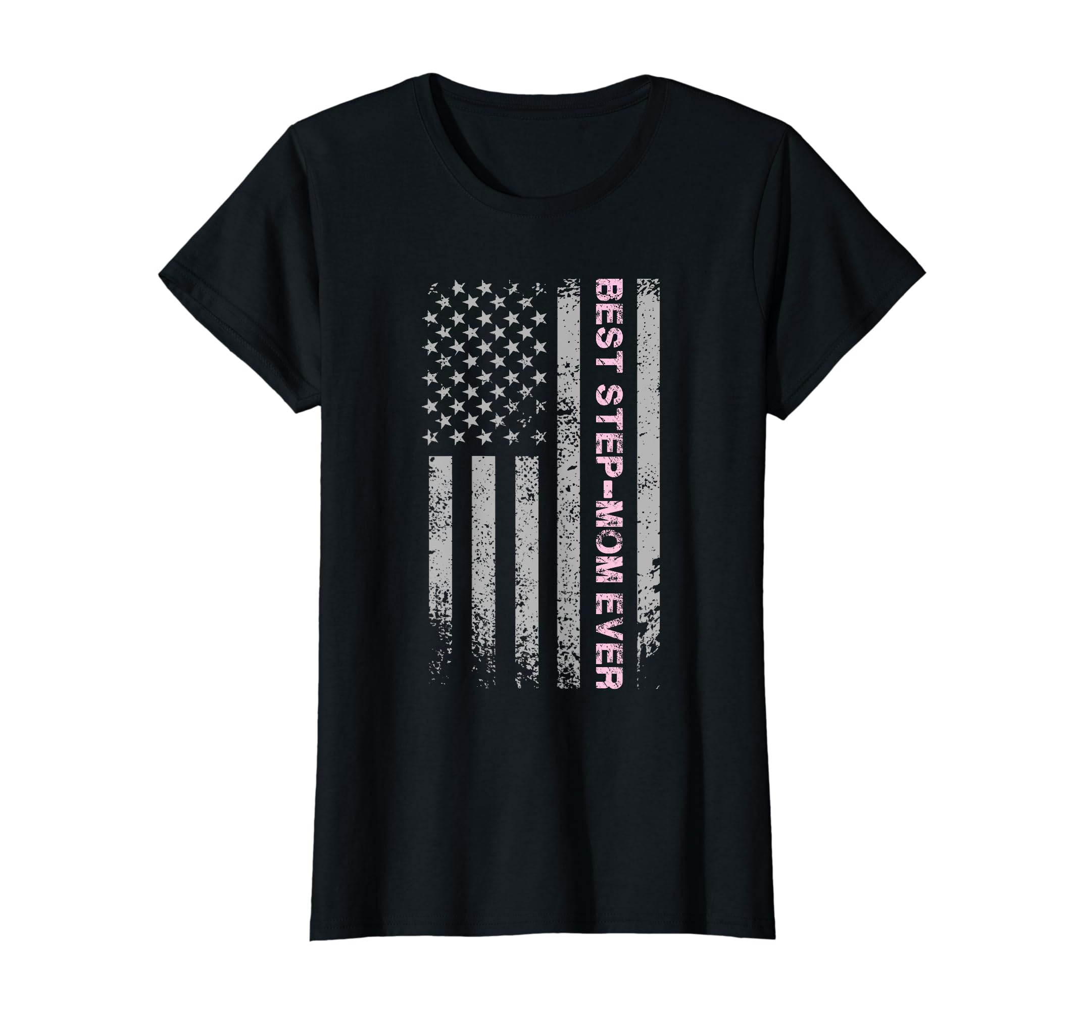 Best Step Mom Ever Us American Flag T-Shirt - Aesthetic Graphic Unisex - T-Shirt, Sweatshirt, Hoodie