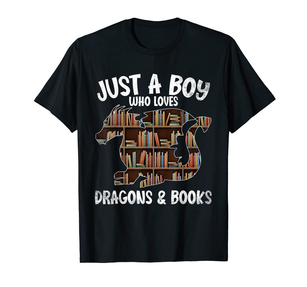Just Who Loves Dragons And Books Funny T-Shirt - Custom Art Print Unisex - T-Shirt, Sweatshirt, Hoodie