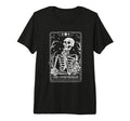Overthinker Skeleton Tarot Card Tri T-Shirt - Novelty Apparel Men Women - T-Shirt, Sweatshirt, Hoodie