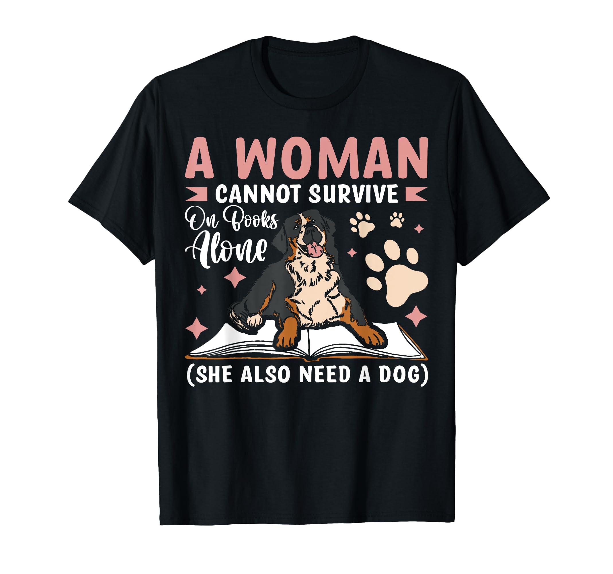 Cannot Survive Books Alone She Also Need T-Shirt - Minimalist Print Unisex - T-Shirt, Sweatshirt, Hoodie