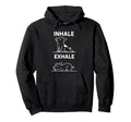 Funny Yoga Inhale Exhale Pooping Hoodie - Casual Everyday Wear Unisex - T-Shirt, Sweatshirt, Hoodie