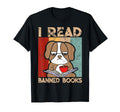 Funny Dog Coffee I Read Banned Books T-Shirt - Custom Art Print Men Women - T-Shirt, Sweatshirt, Hoodie