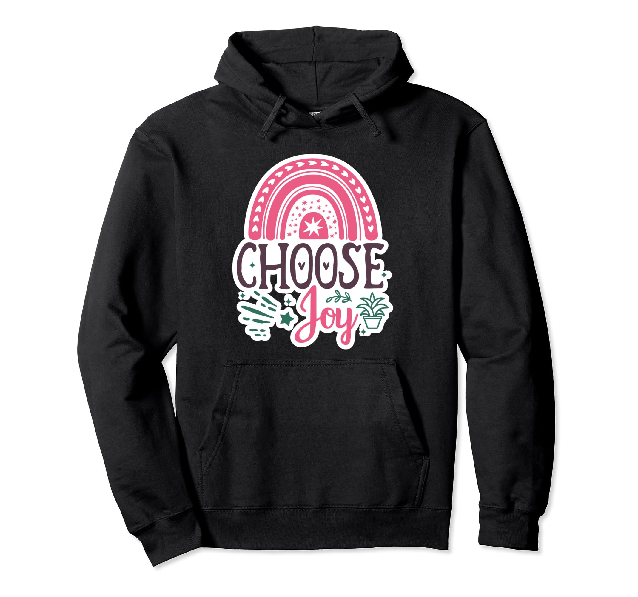 Choose Joy Hoodie - Fun Novelty Design Men Women - T-Shirt, Sweatshirt, Hoodie