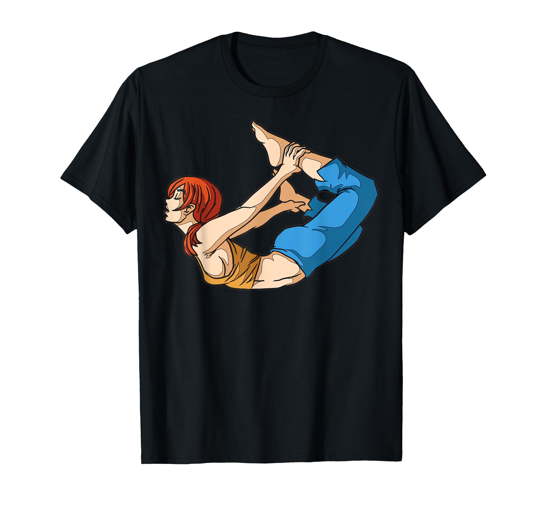 Cartoon Yoga Pose Illustration T-Shirt - Custom Art Print for Adults - T-Shirt, Sweatshirt, Hoodie