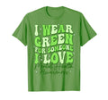 Groovy I Wear Green Mental Health T-Shirt - Casual Everyday Wear Unisex - T-Shirt, Sweatshirt, Hoodie