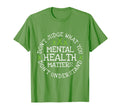 Mental Health Matters Green Ribbon T-Shirt - Minimalist Print for Adults - T-Shirt, Sweatshirt, Hoodie