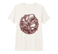 Octopus Reading Book Lover Bookworm T-Shirt - Minimalist Print Unisex - T-Shirt, Sweatshirt, Hoodie