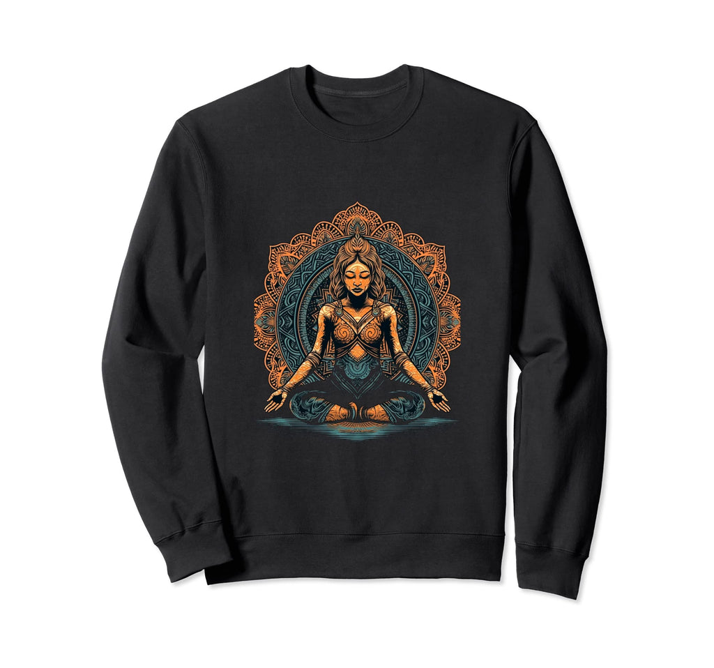 Yoga Meditation Mandala Yogi Sweatshirt - Graphic Print for Adults - T-Shirt, Sweatshirt, Hoodie