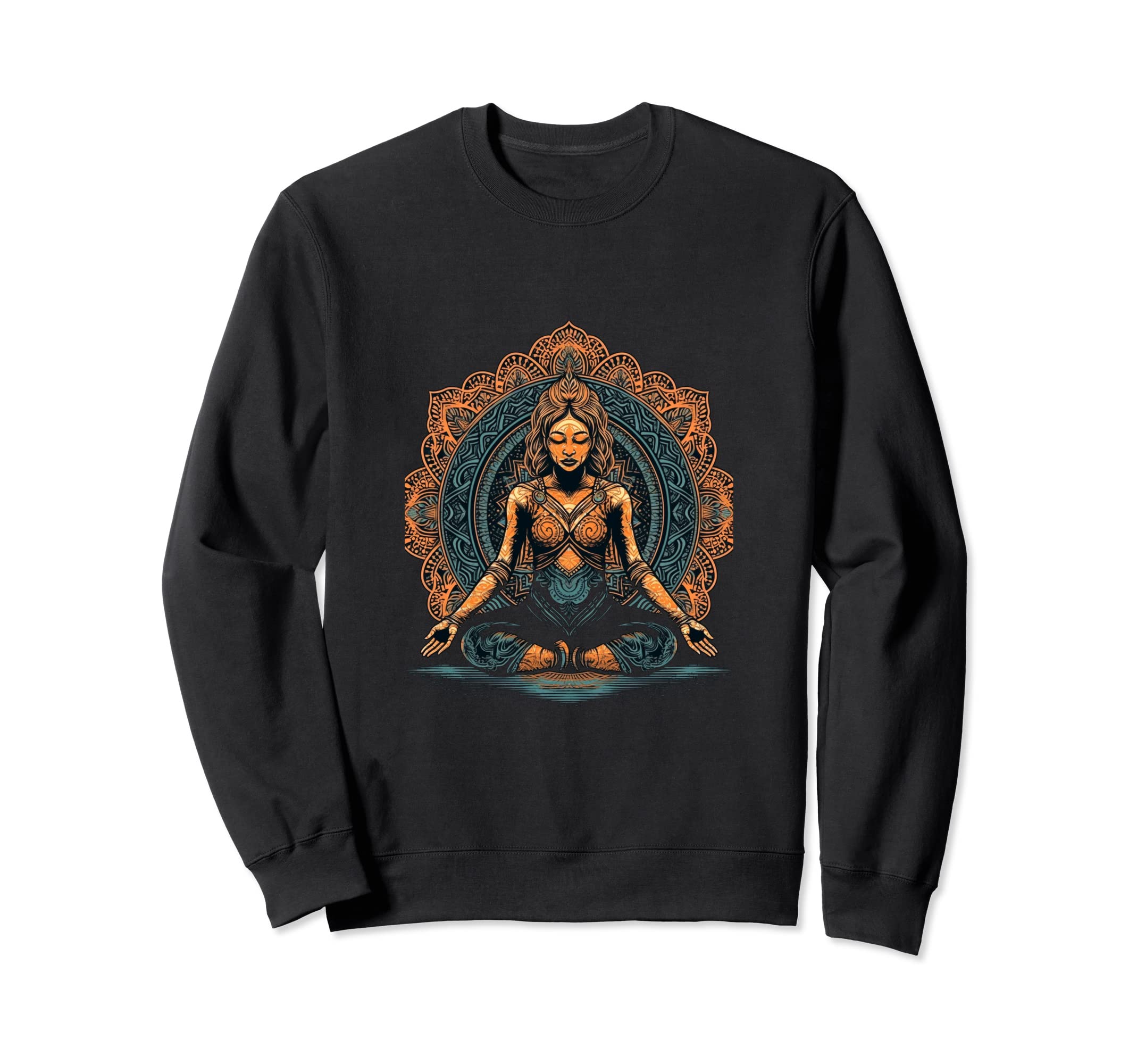 Yoga Meditation Mandala Yogi Sweatshirt - Graphic Print for Adults - T-Shirt, Sweatshirt, Hoodie