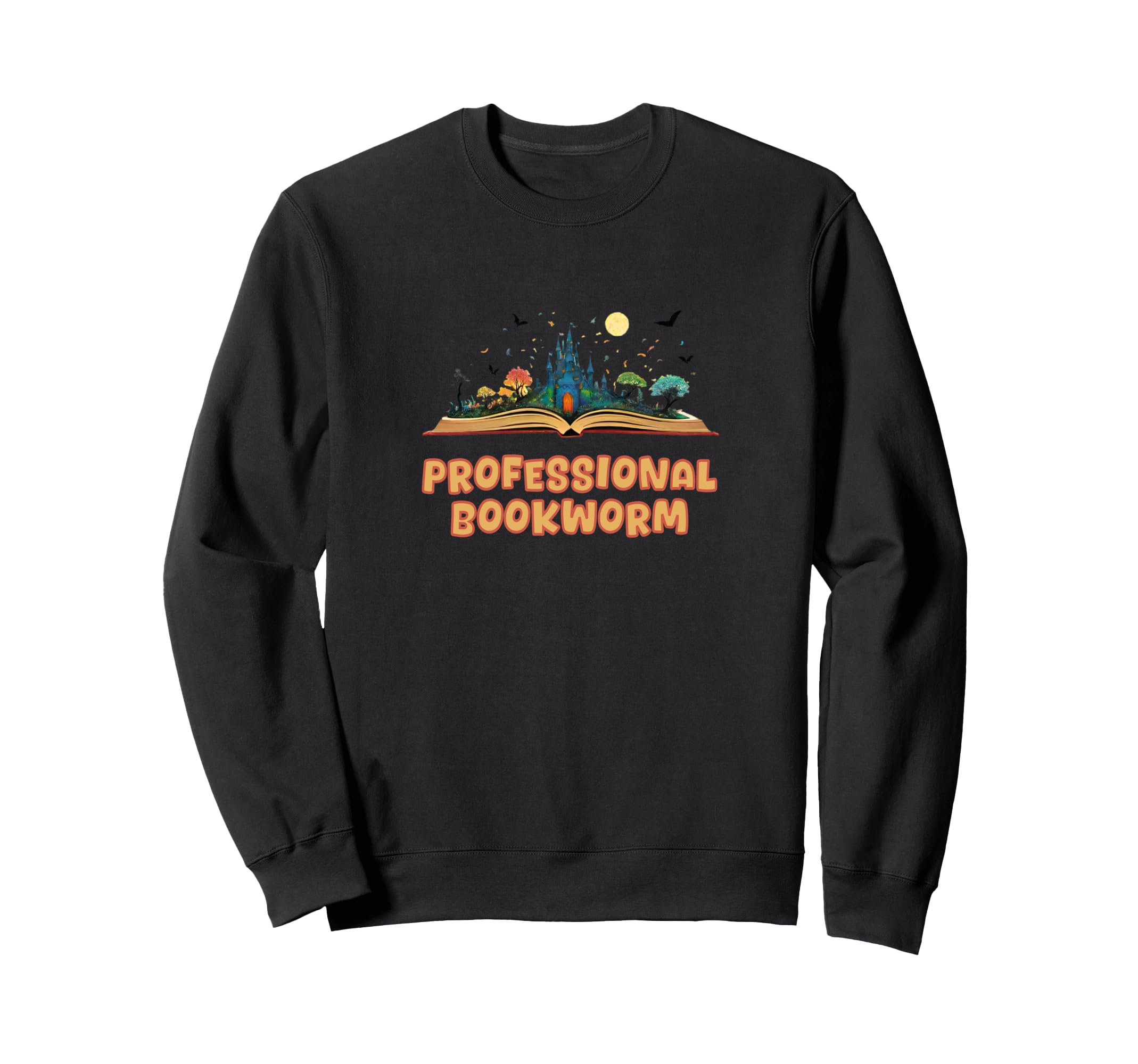 Book Worm Book Stack Reading Sweatshirt - Aesthetic Graphic Men Women - T-Shirt, Sweatshirt, Hoodie