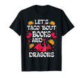 Books And Dragons Reading T-Shirt - Novelty Apparel for Adults - T-Shirt, Sweatshirt, Hoodie