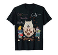 Coffee Books Cats Chocolate Funny T-Shirt - Minimalist Print for Adults - T-Shirt, Sweatshirt, Hoodie